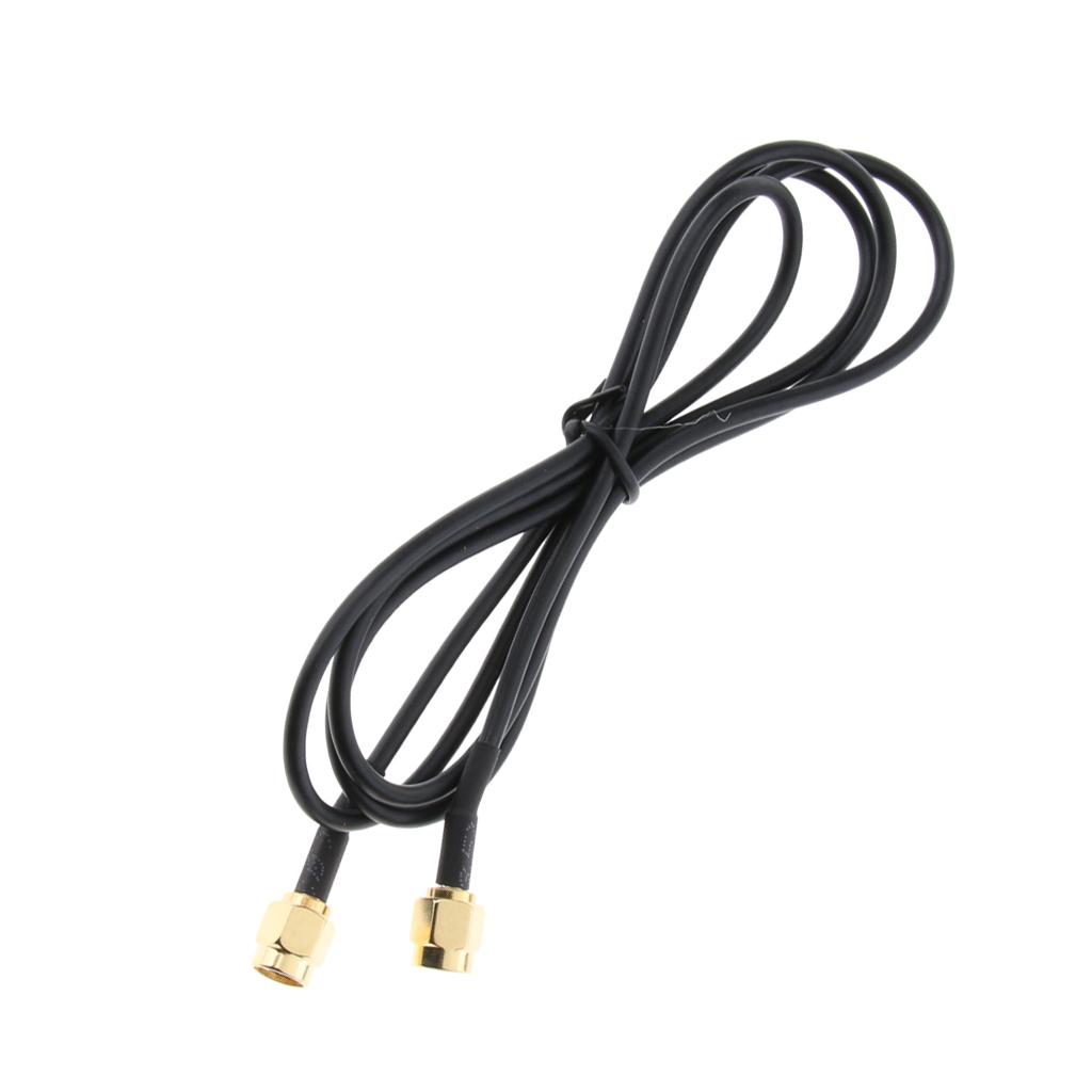 RP SMA Male To Male Extender Coax Cable For WiFi Router/Aerial/Antenna