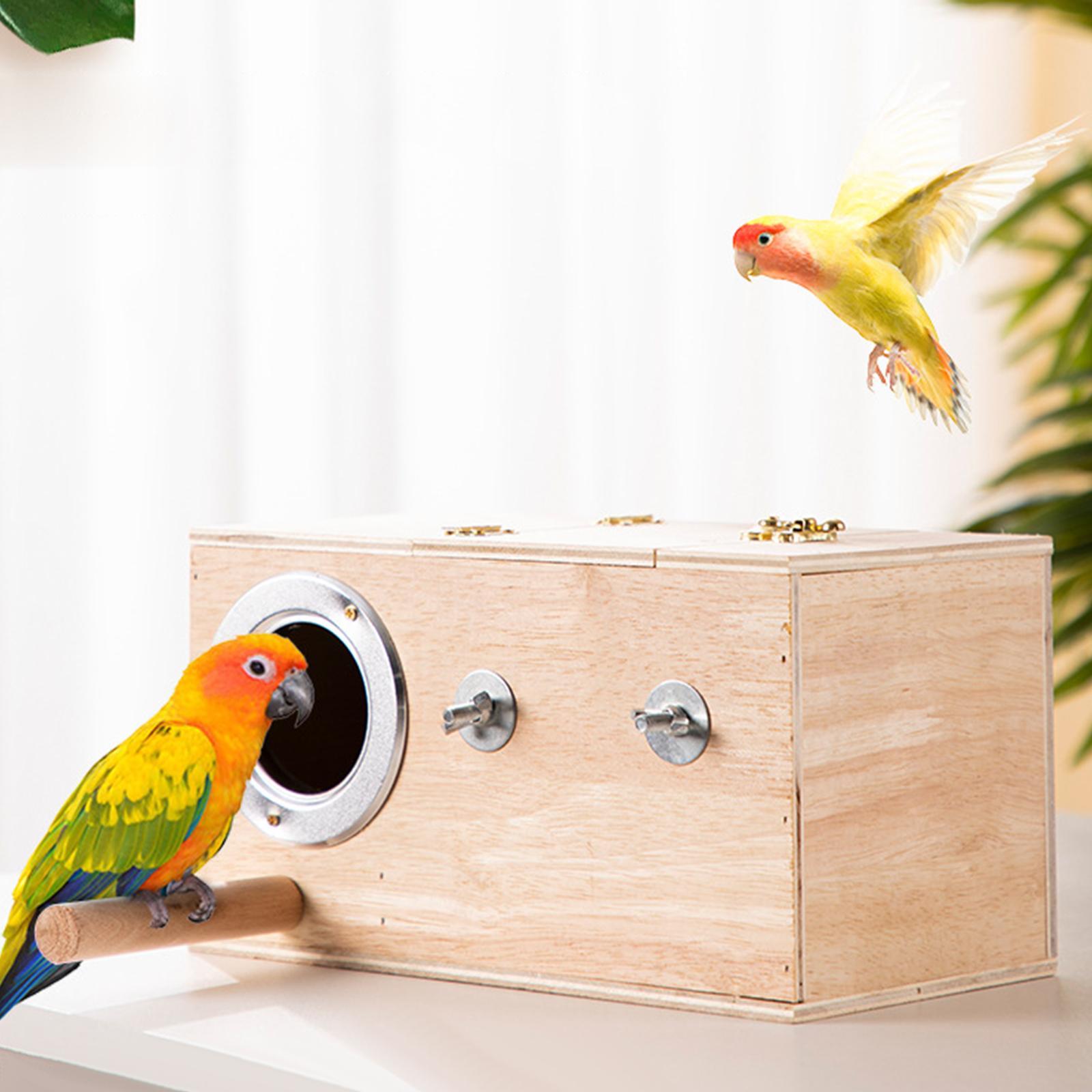 Bird Nest Nesting House Mating Box Hatching Budgie Parrot Breeding Box