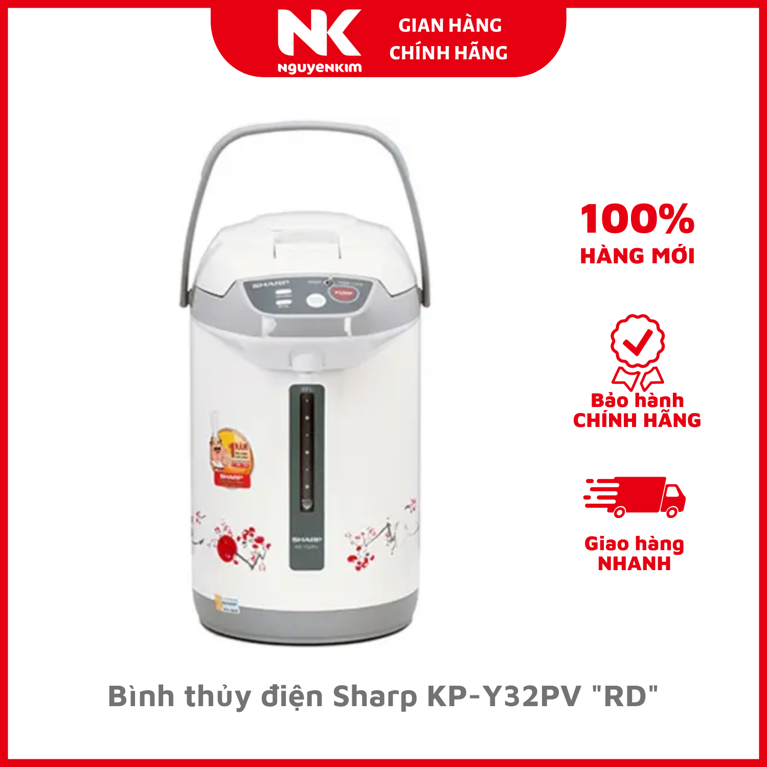 Bình thủy điện Sharp KP-Y32PV &quot;RD&quot; - Hàng chính hãng