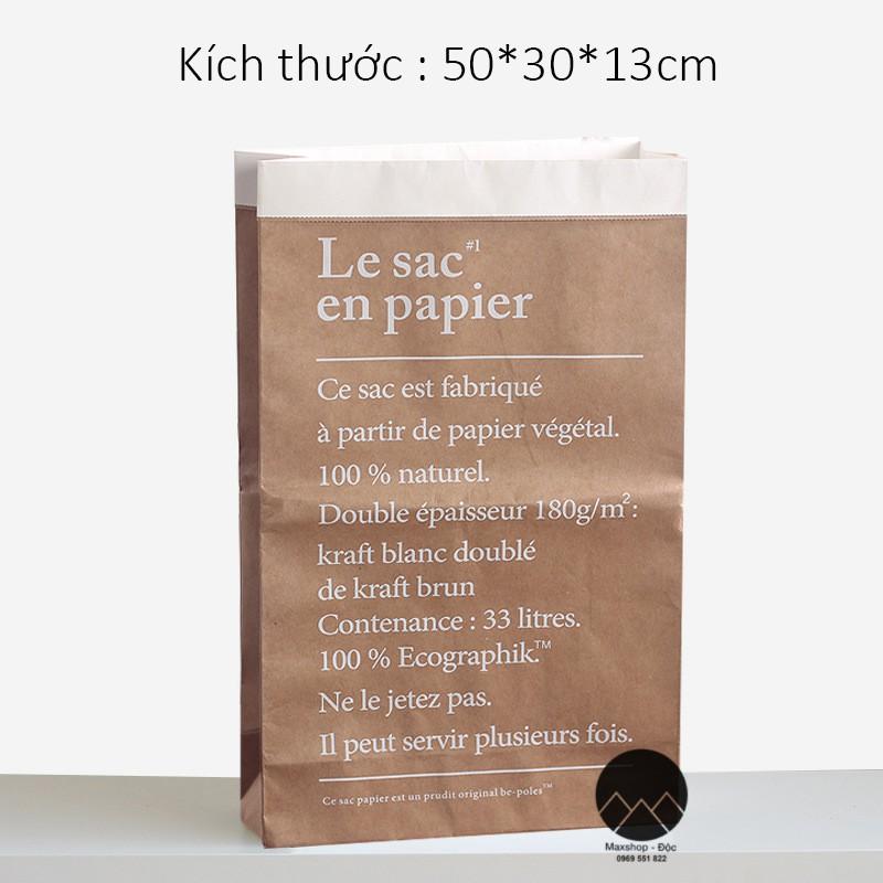 Túi giấy Kraft chụp ảnh lookbook phụ kiện trang trí nhà cửa size to loại dày dặn