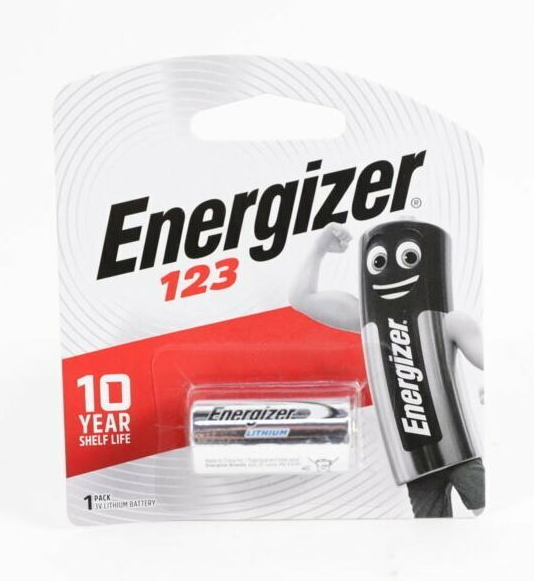 Pin CR123 Energizer Lithium 3V dùng cho máy ảnh (vỉ 1 viên) - Hàng chính hãng