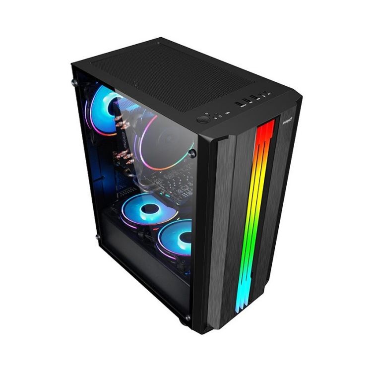 Case - Vỏ máy tính ForGame Max 8 Fan mặt kính Led RGB ( S-H / S-J / S-E ) - Hàng Chính Hãng