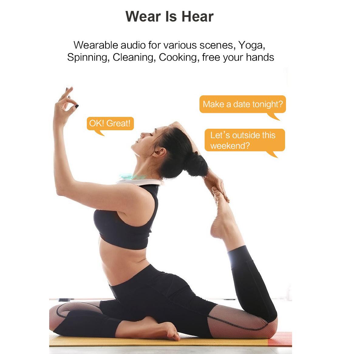 Loa bluetooth loa không dây có thể đeo được không dây đeo cổ tay ngoài trời loa bluetooth di động loa không dây ipx5 Color: white