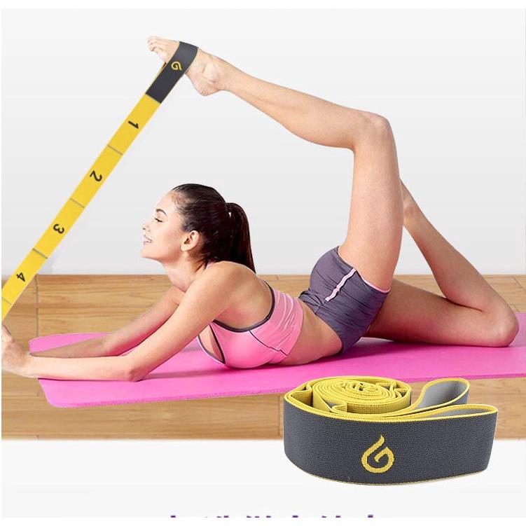 Women Yoga Pull Strap Belt Latex Elastic Dance Stretching Band Loop Yoga Pilates GYM Fitness Exercise Resistance Bands