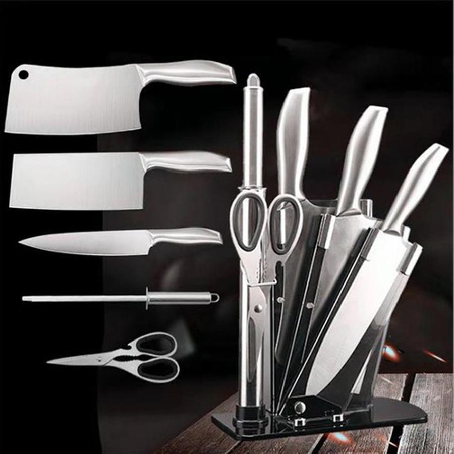 Bộ Dao Nhà Bếp Cao Cấp Nhật Bản 5 Món Có Kèm Giá Đựng Dao - CH Hương Thị Miễn Phí Vận Chuyển