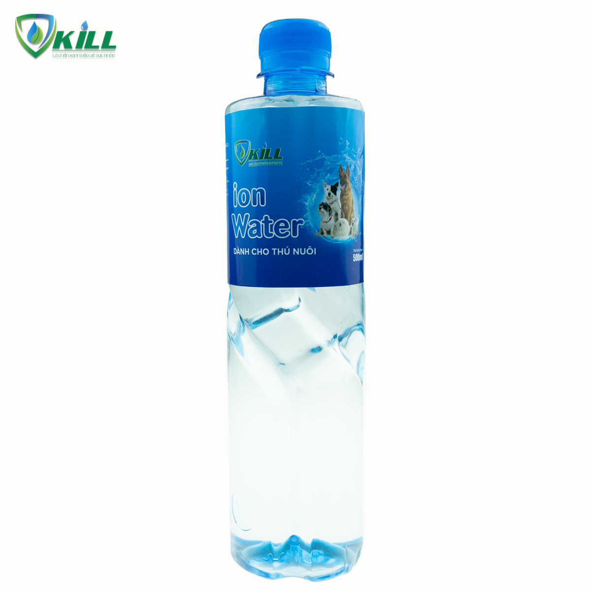 Nước uống cho chó mèo thú cưng vật nuôi Vkill Ion Water Pet 500ml giúp tăng cường trao đổi chất ngừa hôi miệng tăng đề kháng