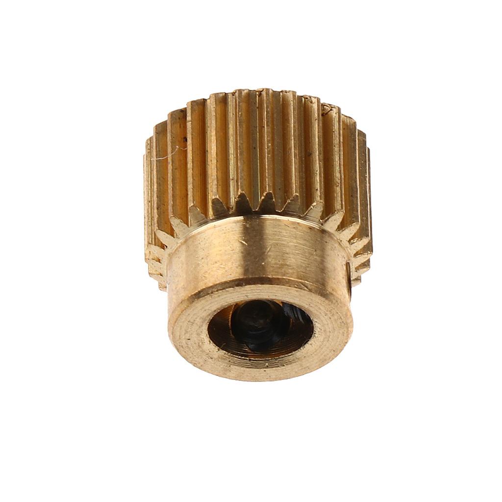 Brass 26 Teeth Extruder Gear With 5mm Bore M3 Hexagon Screw For 3D Printer