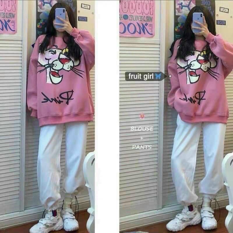 Áo sweater nỉ ngoại CHÚ BÁO