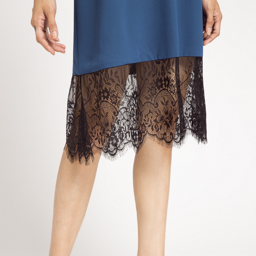Đầm Suông Cao Cấp Thời trang thiết kế Hity DRE058 2 trong 1 Chỉ có tại Hity (Xanh Indigo)
