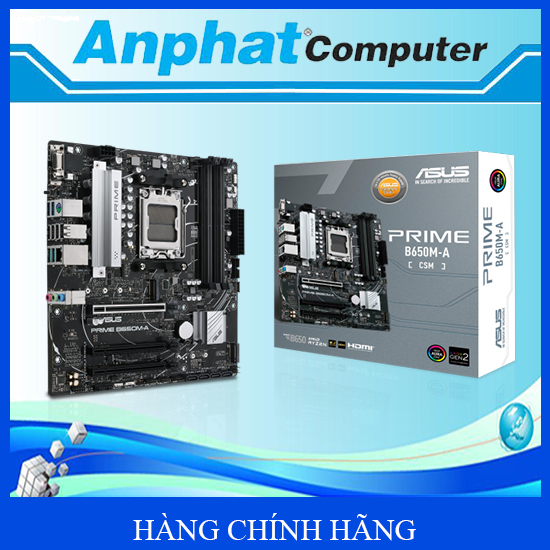 Bo mạch chủ Main ASUS PRIME B650M-A-CSM Socket AMD AM5 - Hàng Chính Hãng
