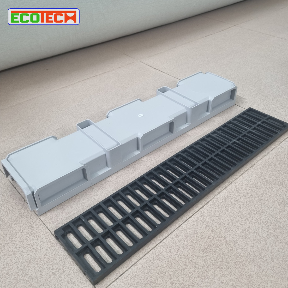 CỐNG THOÁT NƯỚC LẮP GHÉP ECO-Drain ID 80x35x500: Tải trọng 1.5 tấn, thoát nước nhanh, dễ lắp đặt và bảo trì, giảm lắng