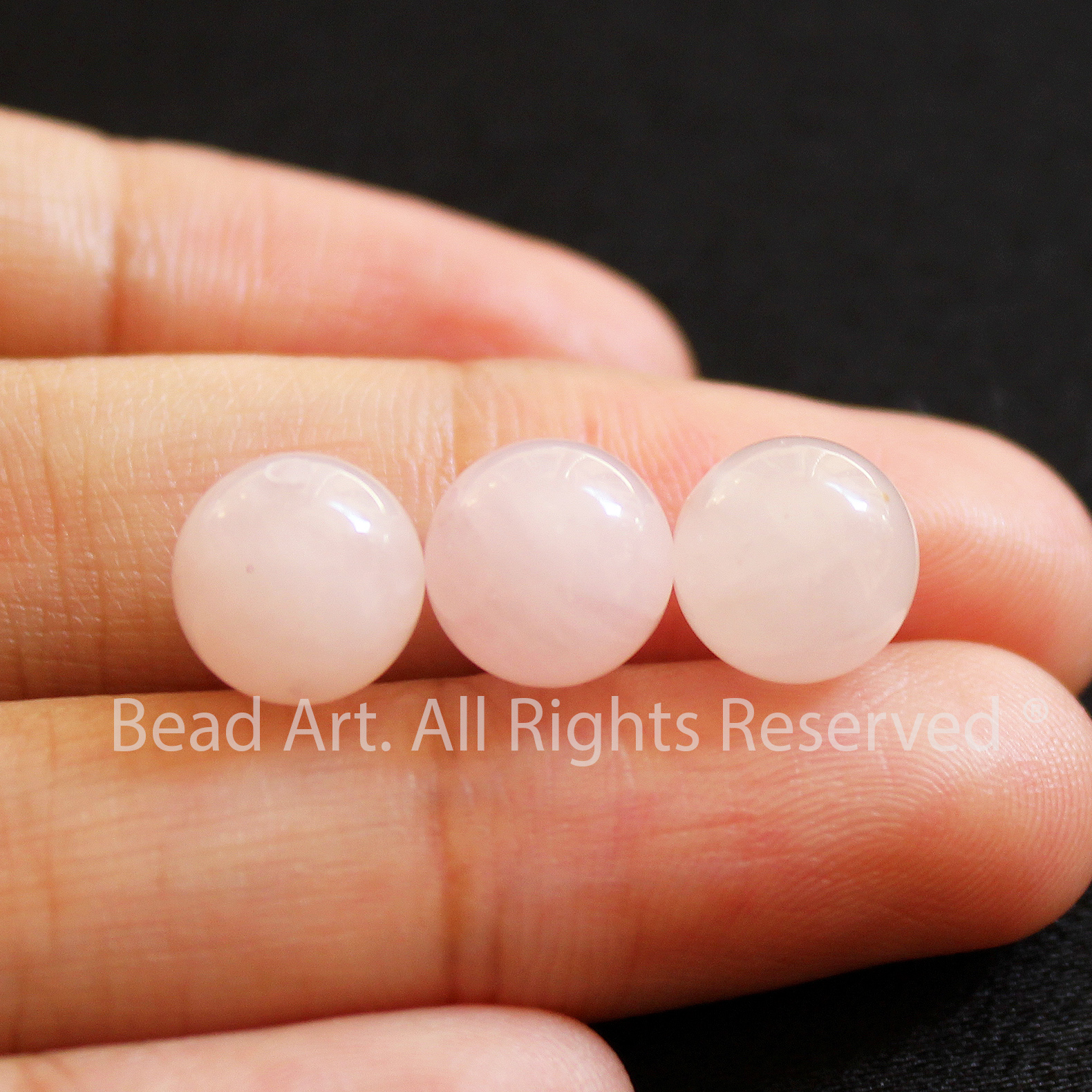 8MM Đá Thạch Anh Hồng, Rose Quartz Tự Nhiên Loại A, Đá Phối Vòng Tay Phong Thuỷ, Chuỗi Hạt, Mặt Dây Chuyền, Mệnh Hoả, Mệnh Thổ - Bead Art