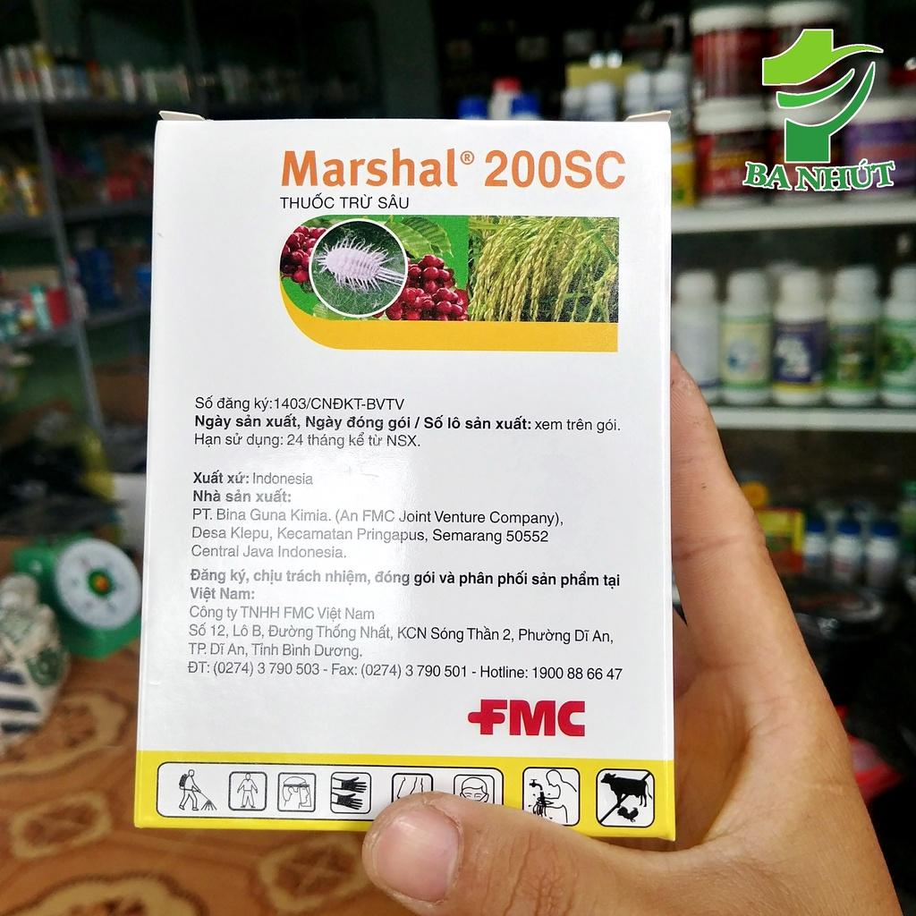 10 Gói Chế Phẩm MARSHAL 200SC Gói 20ml - Đặc Trừ Sâu Bệnh, Rầy Nâu, Sâu Đục Thân Hại Lúa, Rệp Sáp, Ve Sầu Hại Cà