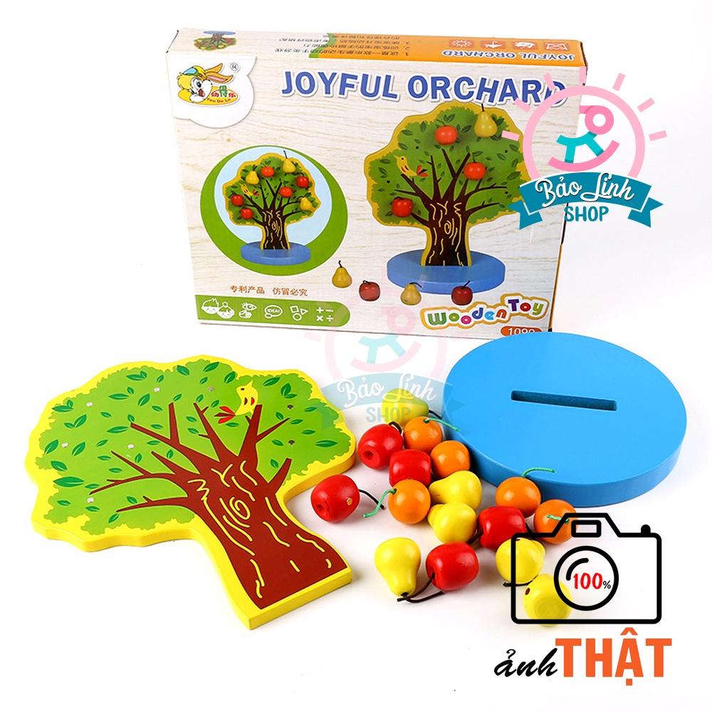 Cây táo học đếm cho bé - Giáo cụ Montessori cho bé 2-3 tuổi học toán, Học về số lượng, Tập đếm | Đồ chơi toán học