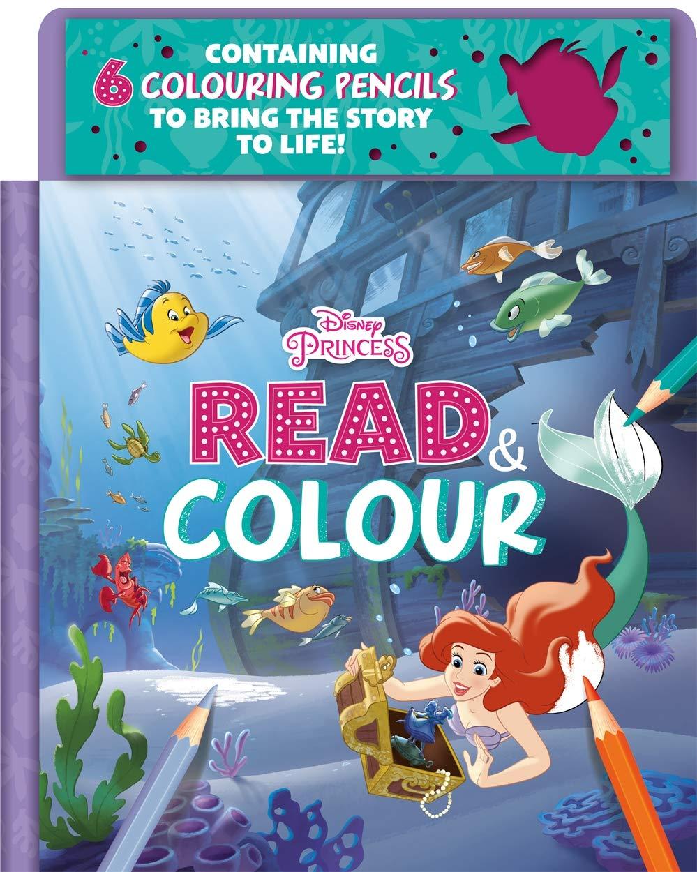 Sách Disney Princess Ariel: Read & Colour