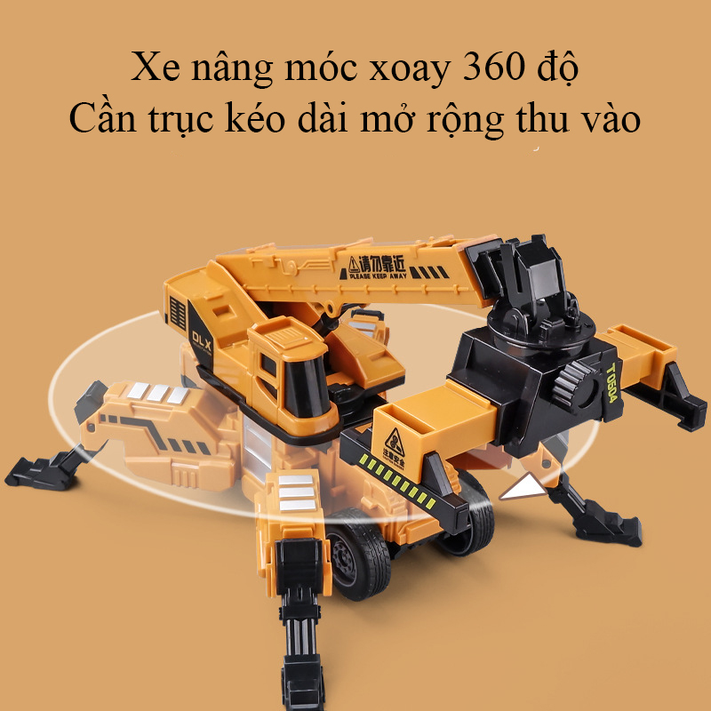 Bộ đồ chơi mô hình vận tải cảng biển KAVY-31 mô tả tháo dỡ vận chuyển hàng hoá với nhiều loại xe chuyên dụng