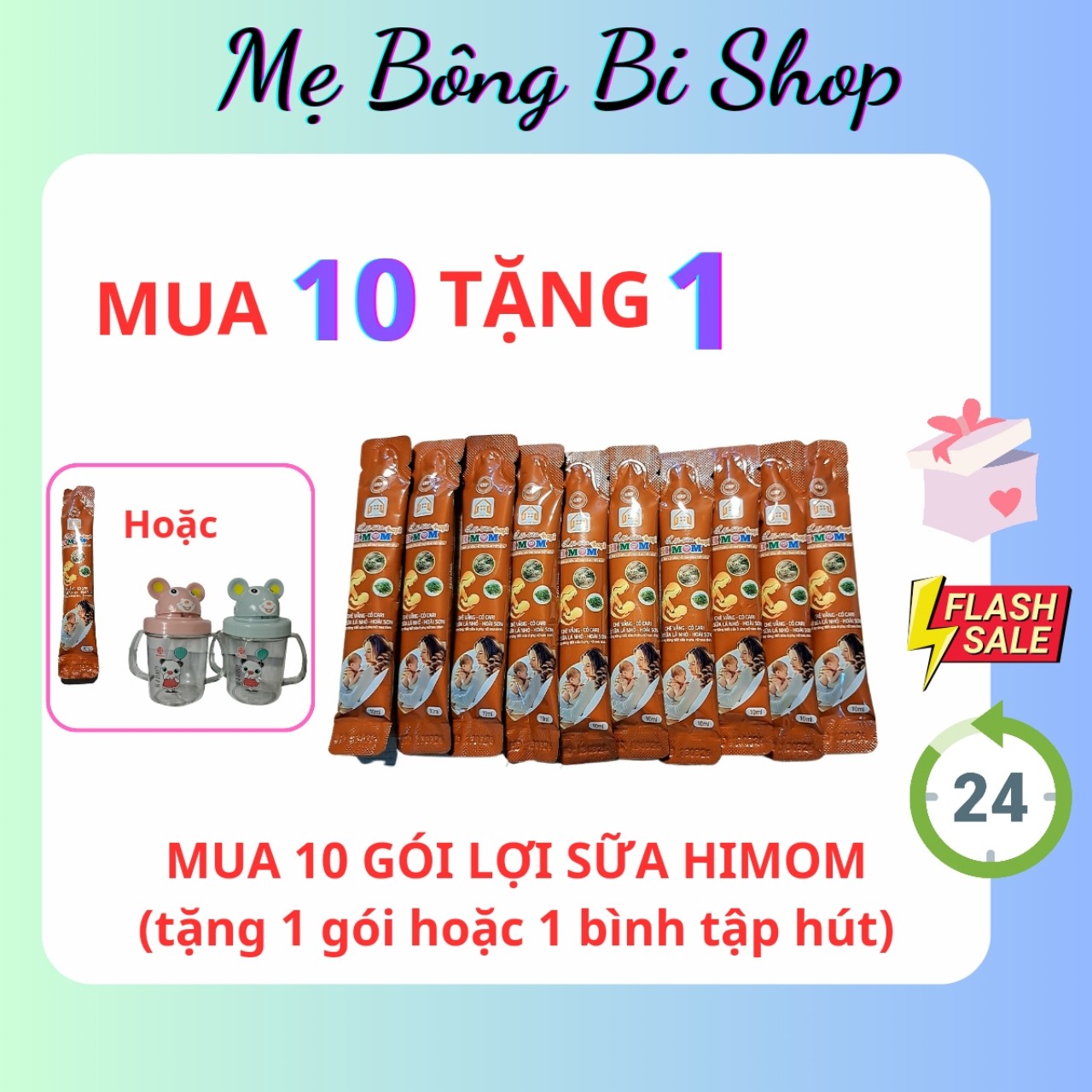 Lợi sữa Himom 10 gói lẻ [kèm quà