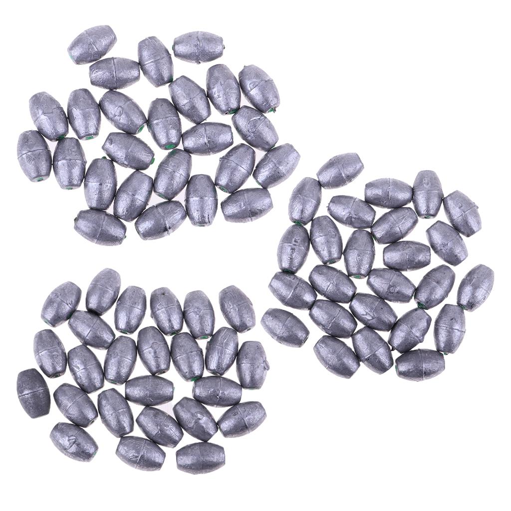 25Pcs/set Fishing Lead Weights Lead Fishing Sinker Weight for Any Waters 30g
