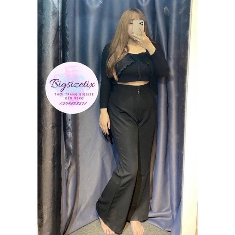 Quần ống suông/ ống loe dây kéo bigsize 50-90kg (M, L, XL, XXL)