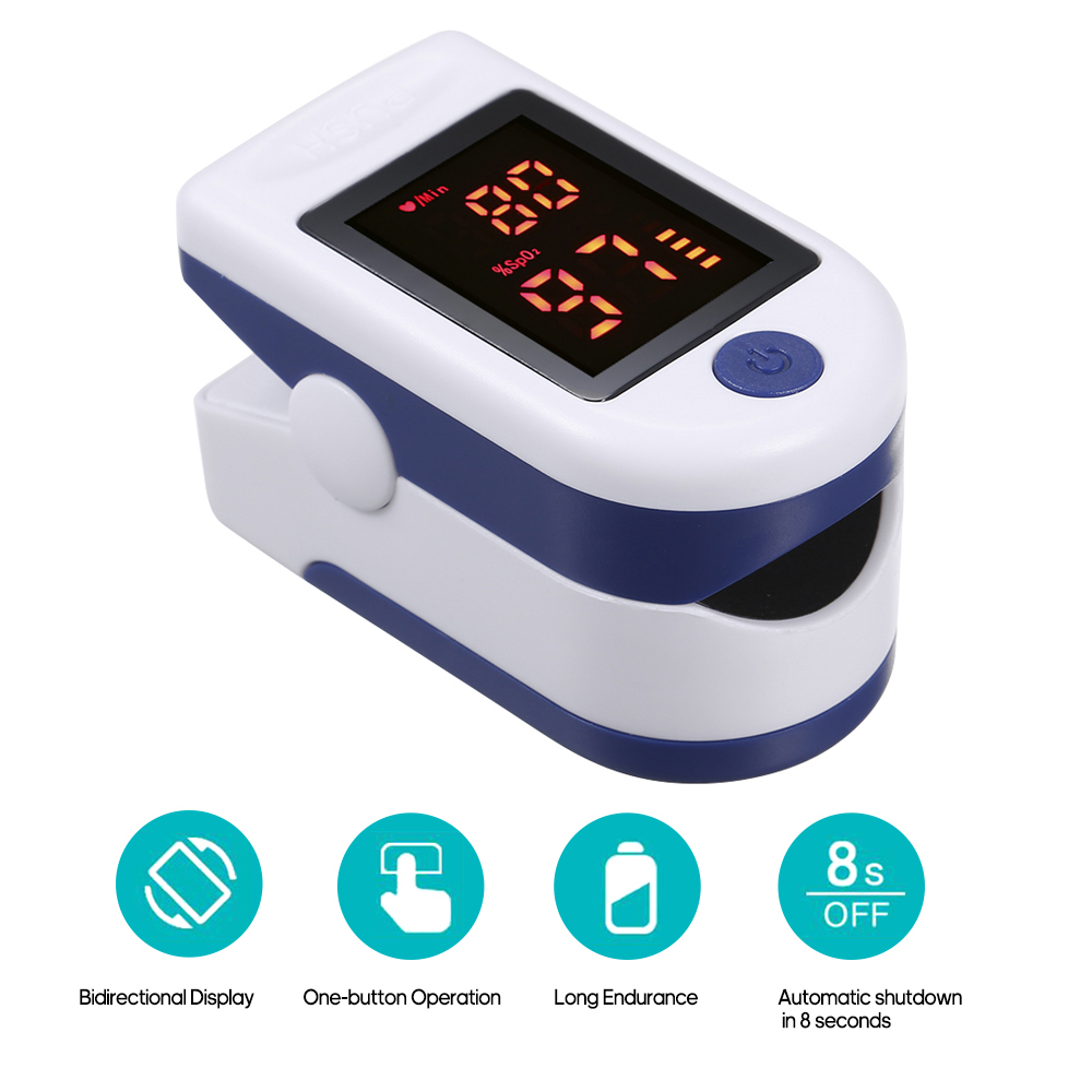 Mua Fingertip Pulse Oximeter with LED Display Digital Oximeter Blood Oxygen Sensor Saturation SpO2 Monitor Measurement Meter Mua Fingertip Pulse Oximeter with LED Display Digital Oximeter Blood Oxygen Sensor Saturation SpO2 Monitor Measurement Meter