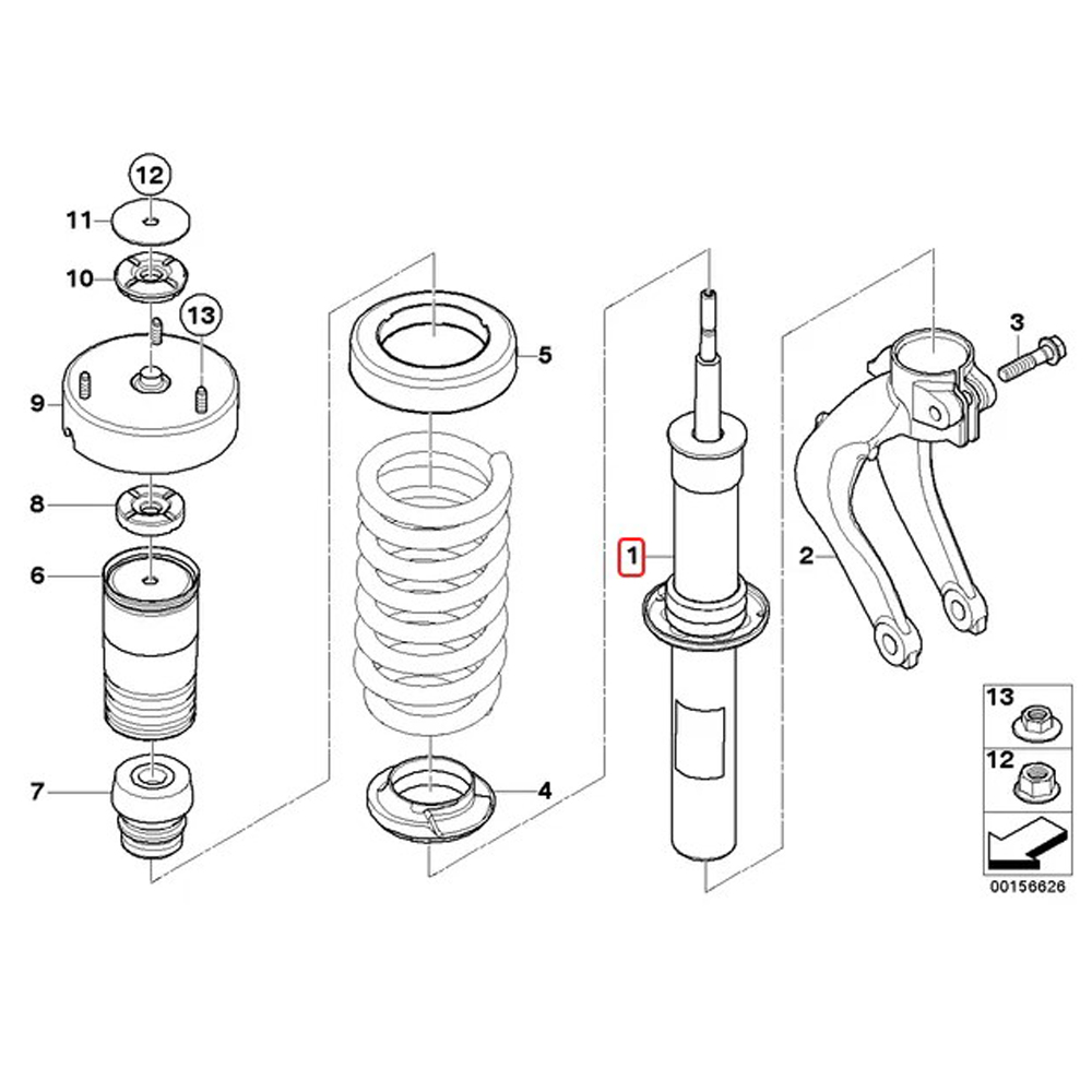 Giảm xóc trước xe BMW X5 E70, X6 E71. Hàng cao cấp Special Active hãng Koni sản xuất, xuất xứ từ Hà Lan, 87451342, 33526781921, 33526783017, 33524048553, 33524048559