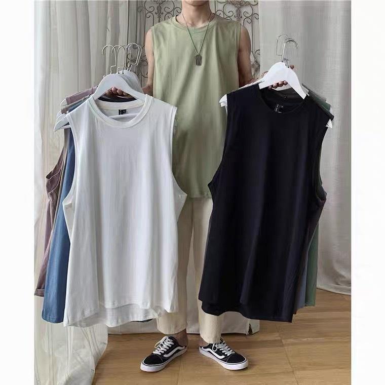 Áo ba lỗ - Áo Tank Top unisex co giãn thấm hút mồ hôi, chất liệu cotton siêu mát, đường may kĩ, hàng cao cấp