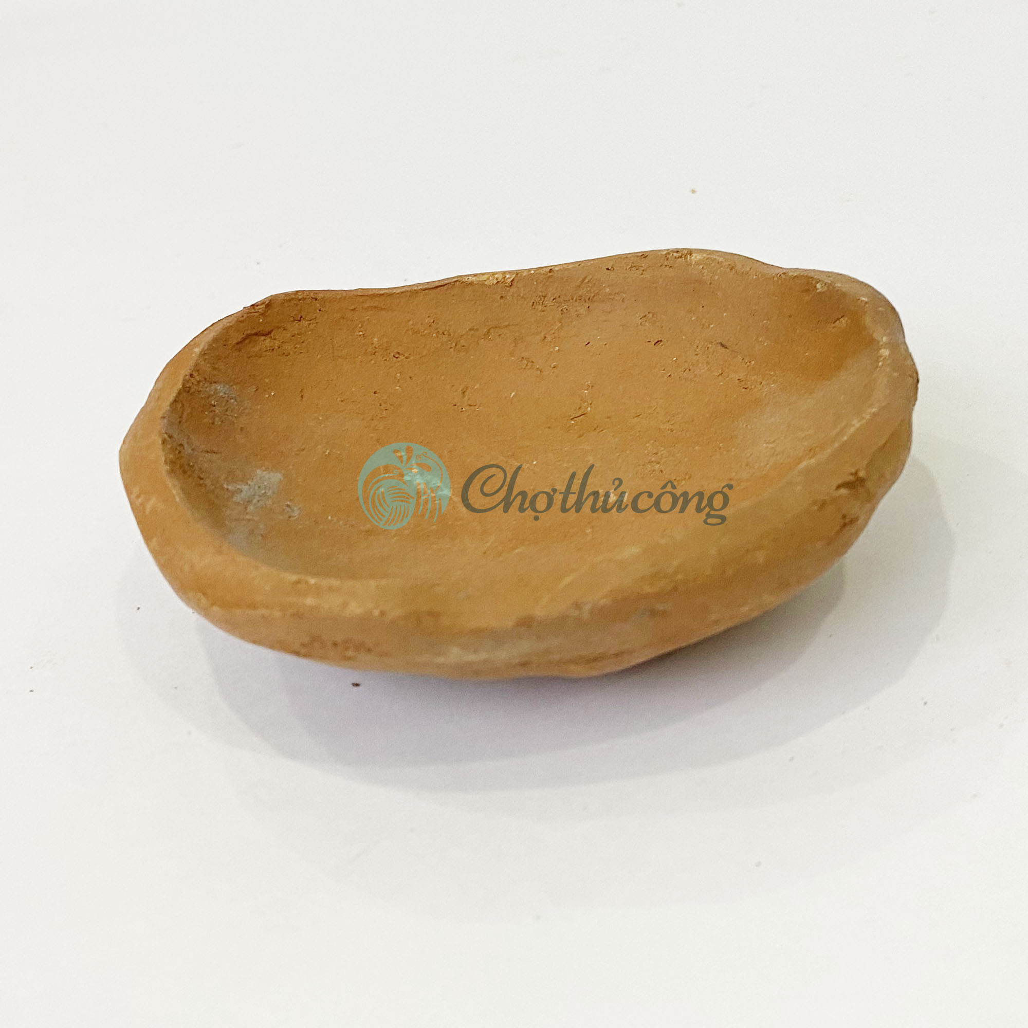 Combo 3 Chén đất nung thủ công Gốm Chăm Bàu Trúc dùng làm đế gác đũa thìa, chén gia vị, kê đũa muỗng vintage