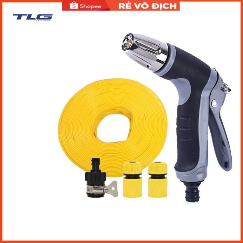 Bộ dây và vòi xịt rửa xe tưới cây tăng áp 20m 206817