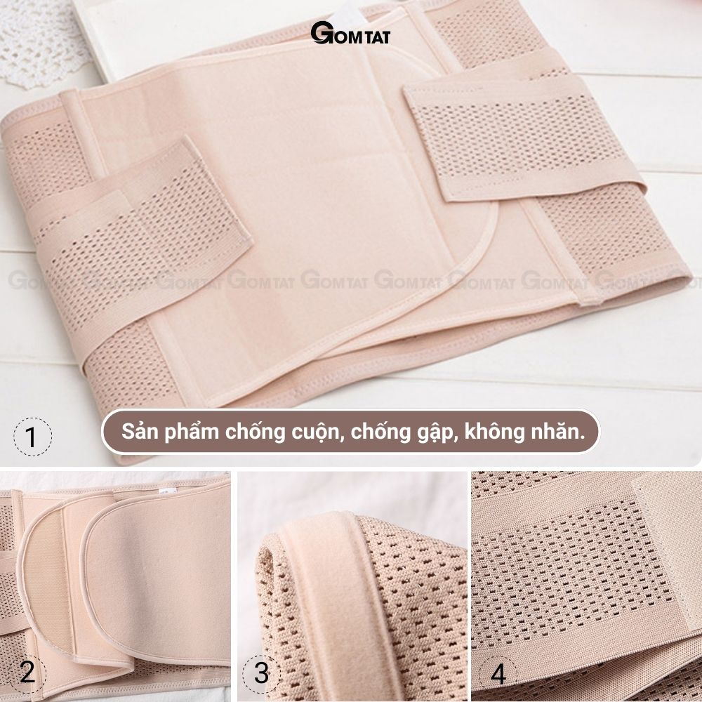 Đai nịt bụng chống cuộn sau sinh, gen nịt bụng dán định hình giãm mỡ eo thon có lỗ thông hơi - DAINITBUNG - V03