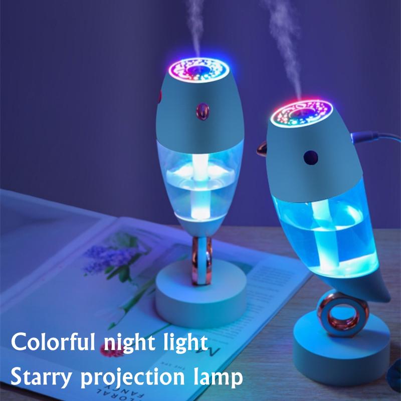 360 ° Xoay Dễ Thương Chim Máy Tạo Độ Ẩm Không Khí USB Siêu Âm Thanh Mát Phun Sương Tạo Phun Sương Tạo Ẩm Hình Ếch Con Có Đèn LED Chiếu Đèn Cho Nhà Phòng hương Thơm