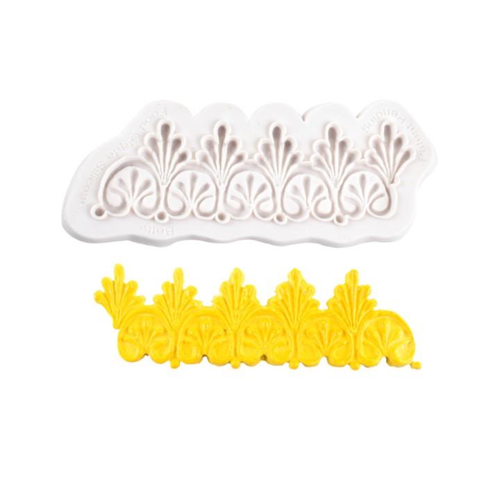 Khuôn silicon 3d làm bánh làm rau câu mẫu viền bánh hoa văn MS325