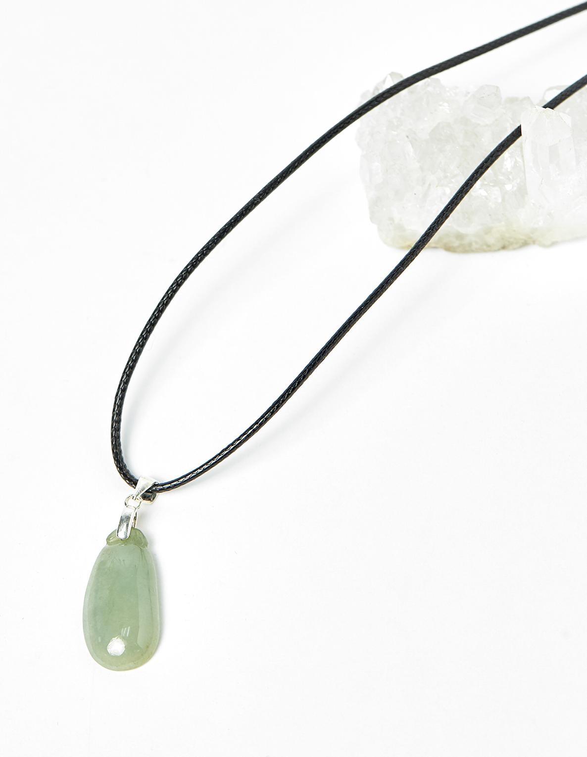 Mặt dây chuyền hạt đậu cẩm thạch phỉ thúy 1.8cm mệnh hỏa, mộc - Ngọc Quý Gemstones
