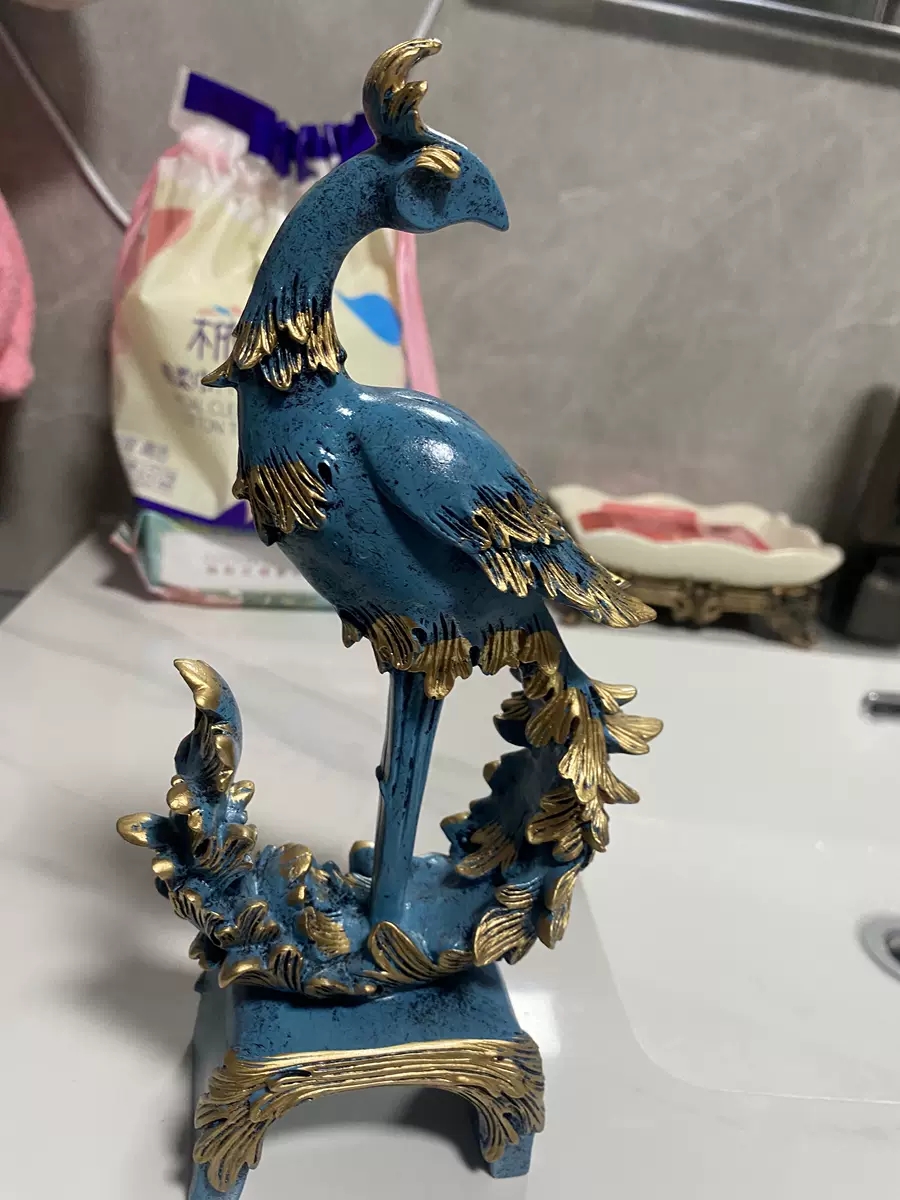 Tượng chim phượng hoàng lửa trang trí nội thất cao cấp - Đồ Decor trang trí nhà cửa đẹp - Mã T132