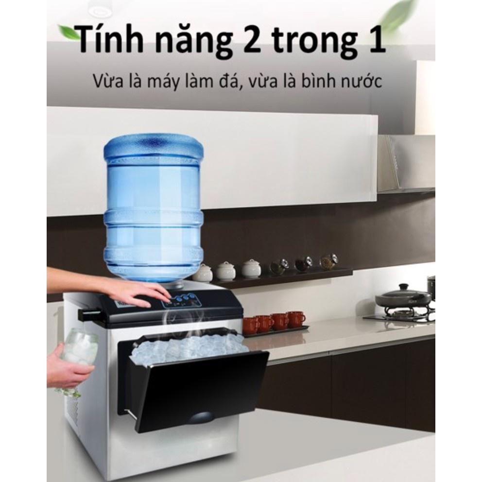 Máy Làm Đá Viên Úp Bình Nước Điều Chỉnh Được 3 Size Đá 160w 25kg/Ngày - Home and Garden