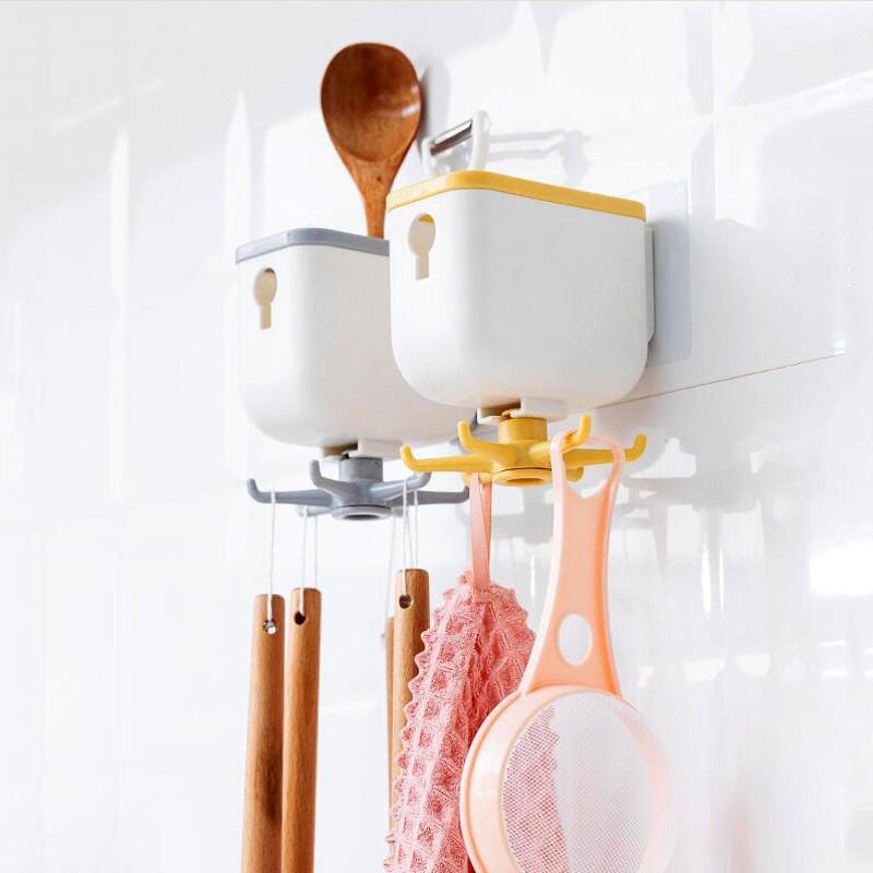 PVN32419 Giá Treo Đựng Đồ Nhà Bếp Dán Tường Xoay 360 Độ Treo Đồ Đa Năng T2