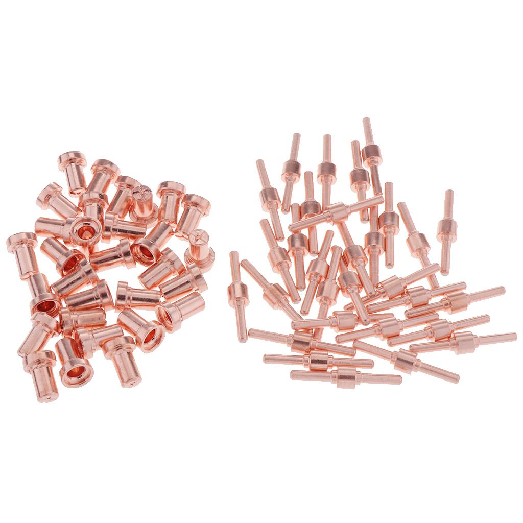 Plasma  Tip Nozzle Extended Cutting Consumables Accessory Fit 60pcs