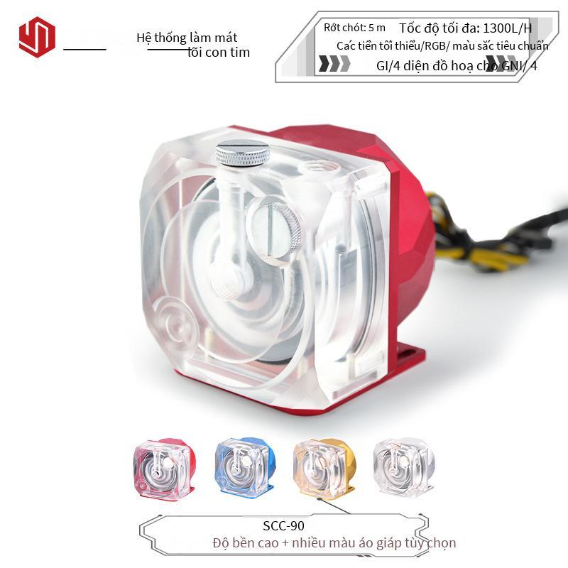 Giao hàng nhanh Máy tính bơm nước làm mát bằng nước Dongyuan Core P90B tương thích với D5 dòng chảy lớn 12V tắt tiếng đồng bộ Shenguang công suất cao