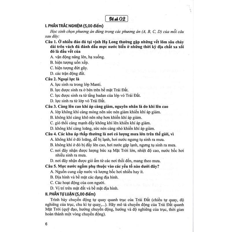 Sách - Bộ Đề Kiểm Tra Địa Lí Lớp 10 - Kiểm Tra Thường Xuyên, Giữa Kì, Cuối Kì - Dùng Chung Cho SGK Hiện Hành - Hồng Ân