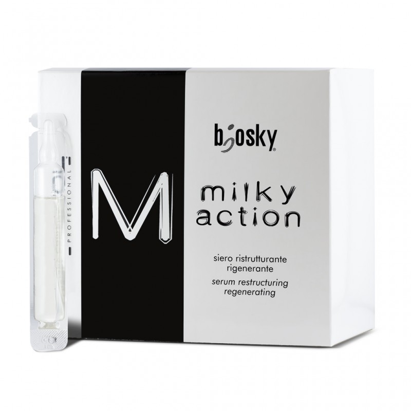 Serum dưỡng ẩm và phục hồi cho tóc hư tổn Tricol Biosky Milky Action Siero 200ml