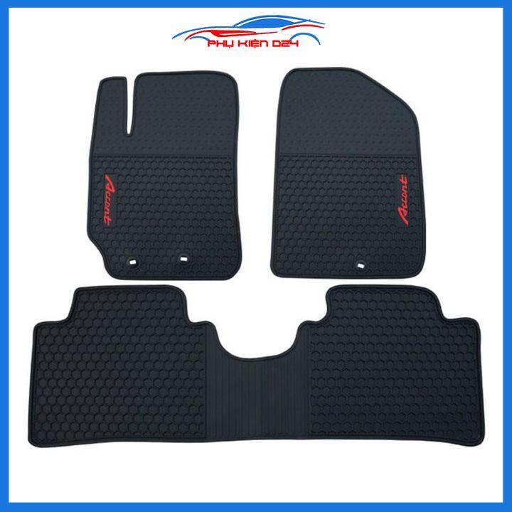 Lót sàn ô tô cao su cho Accent 2018-2019-2020-2021-2022 không mùi chống trơn trượt