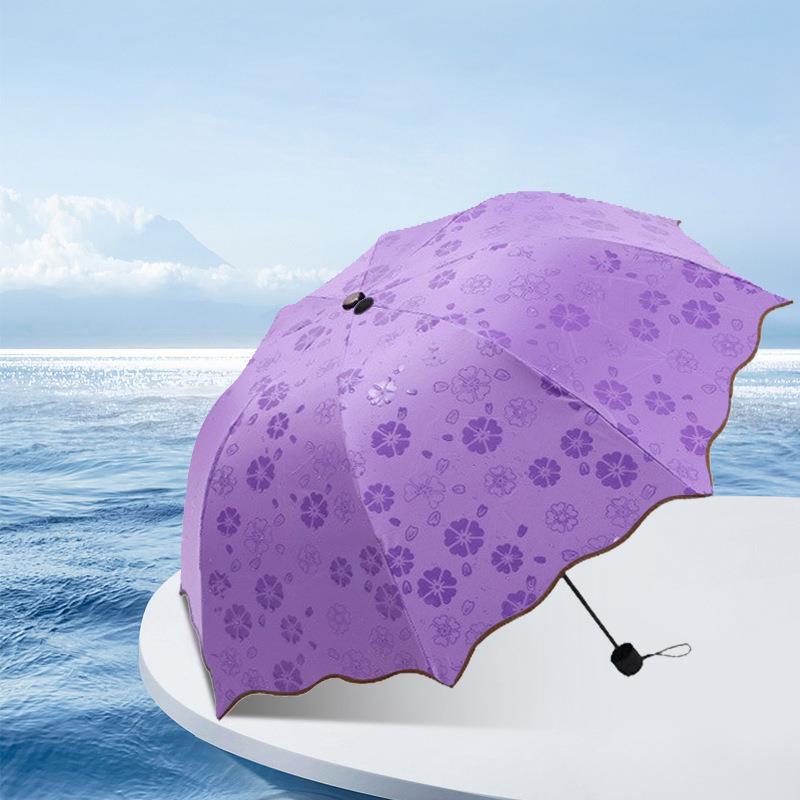 Dù nở hoa anh đào khi gặp nước , kèm túi đựng xinh xắn   , ô dù che mưa nắng chống tia UV ,  chống thấm nước ,  thời trang  hiện đại , nhỏ gọn tiện mang theo 
