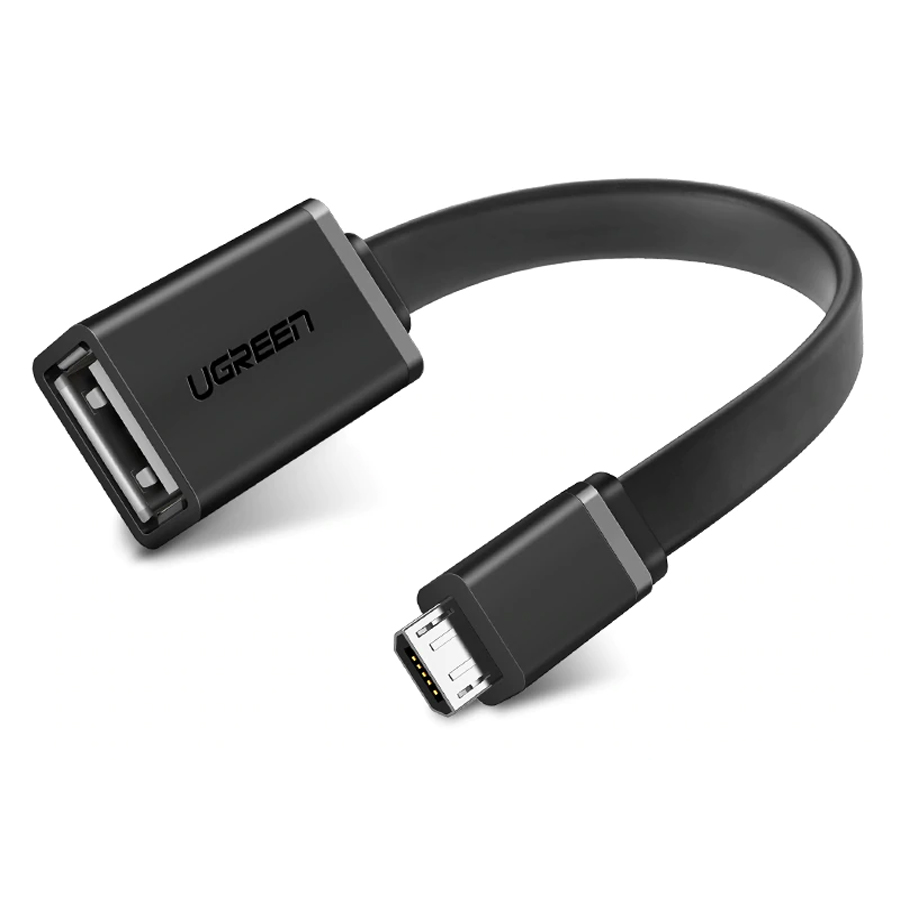 Cáp Chuyển Đổi Usb 2.0 Sang Micro Usb Otg Loại Dẹt Ugreen 10821 - Hàng Chính Hãng