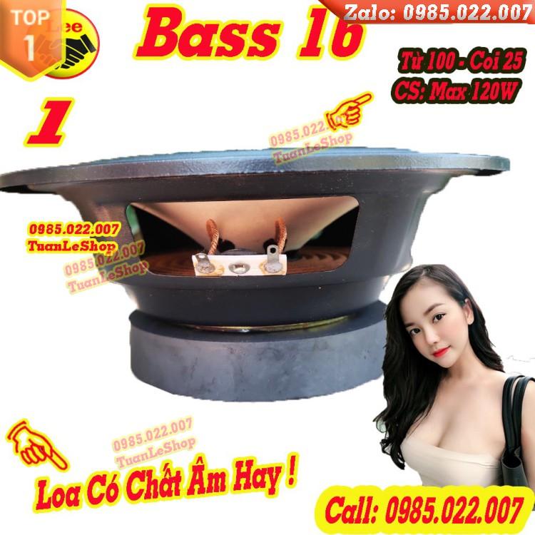 MỘT CỦ LOA BASS 16 NHẬP KHẨU TỪ 100 GÂN CAO SU - GIÁ 01 LOA BASS