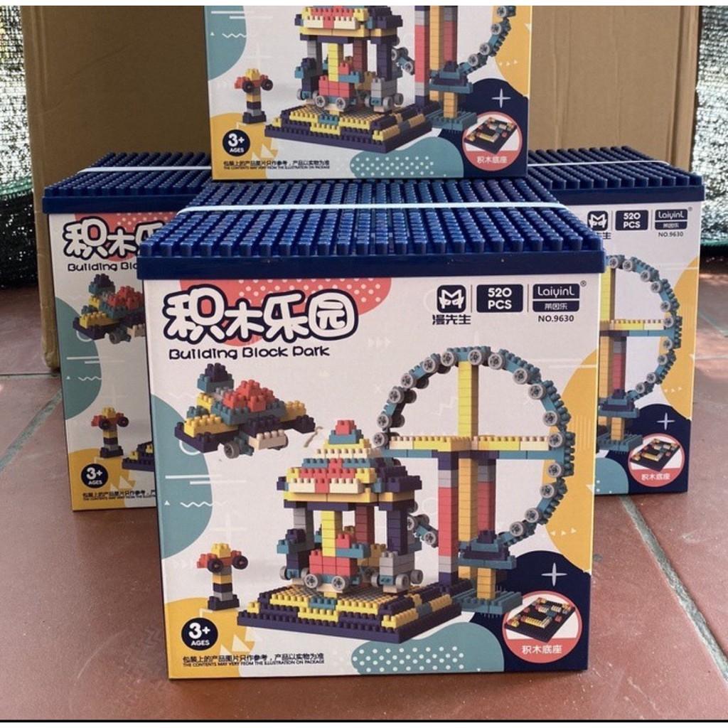 BỘ XẾP HÌNH 520 CHI TIẾT  MITOLO HỘP LEGO 520 CHI TIẾT SÁNG TẠO CÙNG BÉ YÊU