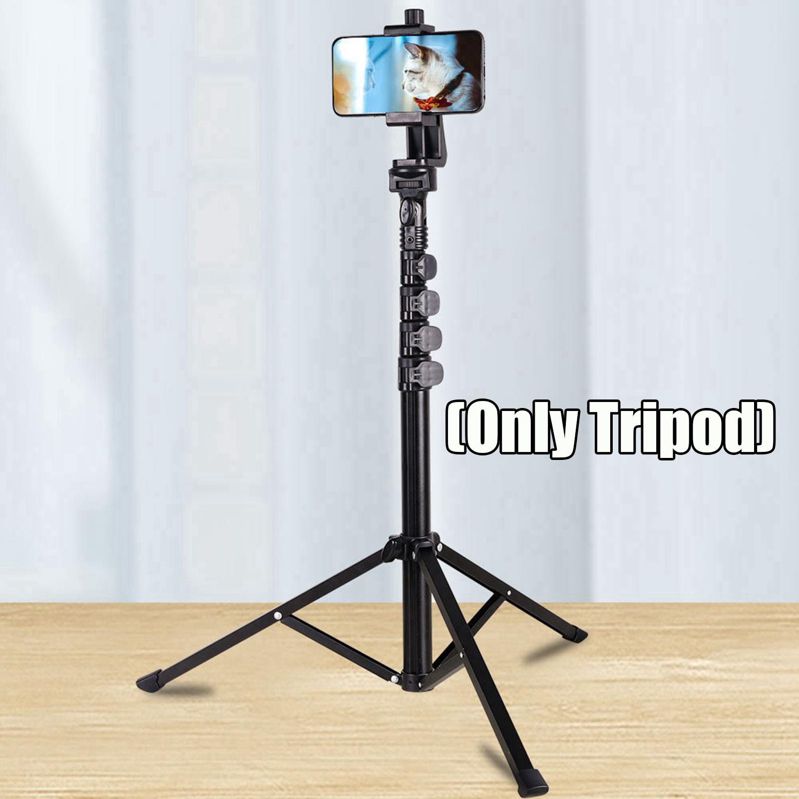 Universal Telephone Tripod 160cm Extendable Selfie Stick Tripod Stand Holder Multifunctional