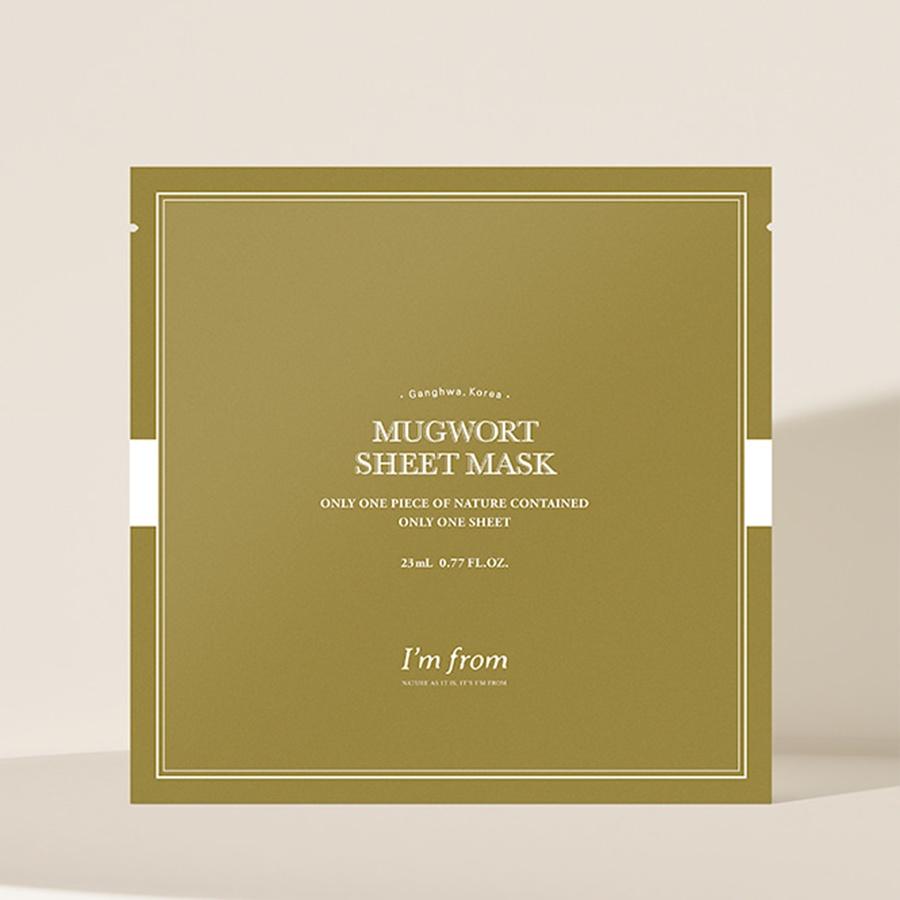 Combo I'm From Tinh chất Mugwort Essence 160ml + 5 I'm From Mặt nạ giấy Mugwort Sheet mask 23ml