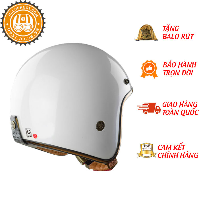 Mũ bảo hiểm 3/4 đầu Royal M20C chính hãng, bảo hành 12 tháng