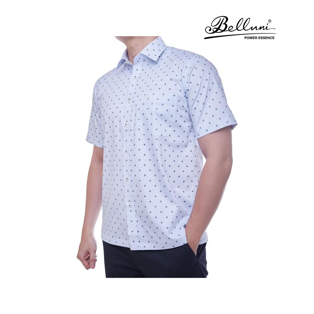 Áo sơ mi nam ngắn tay cao cấp BELLUNI vải sợi tre mềm mại chống nhăn - ABN.BPS.BE.218.B7