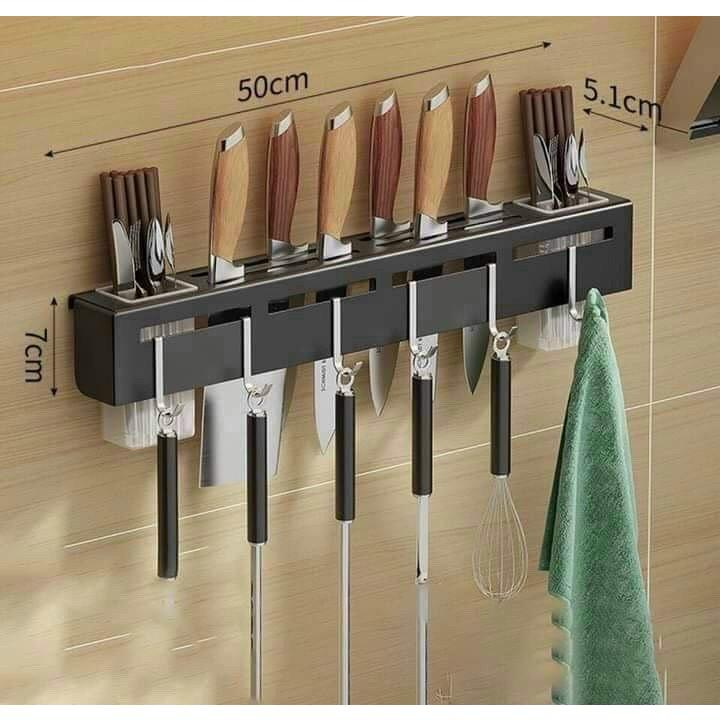 Kệ đựng đũa muỗng dao thớt 3 trong 1 bằng thép sơn tĩnh điện