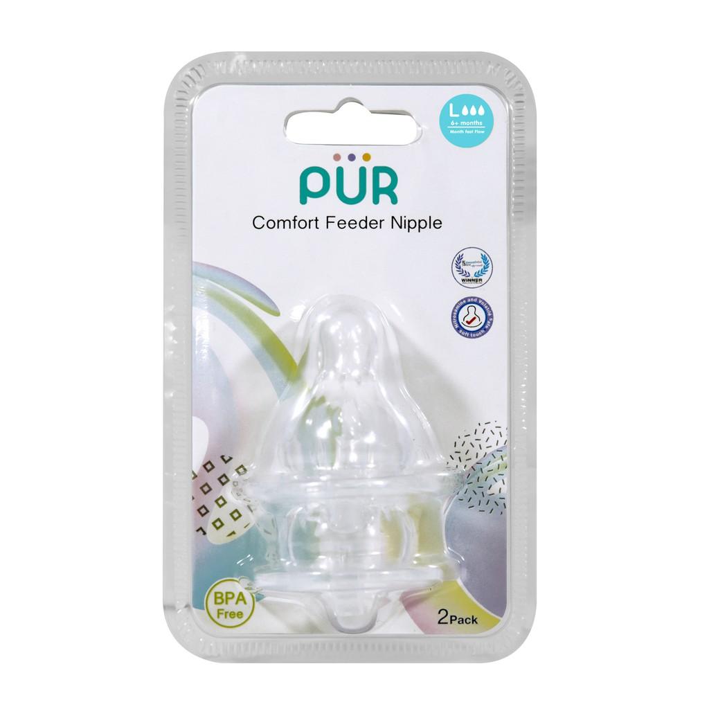 Combo 3 bình sữa Pur Comfort Feeder trọn gói 60ml, 120ml, 250ml - tặng vỉ núm L